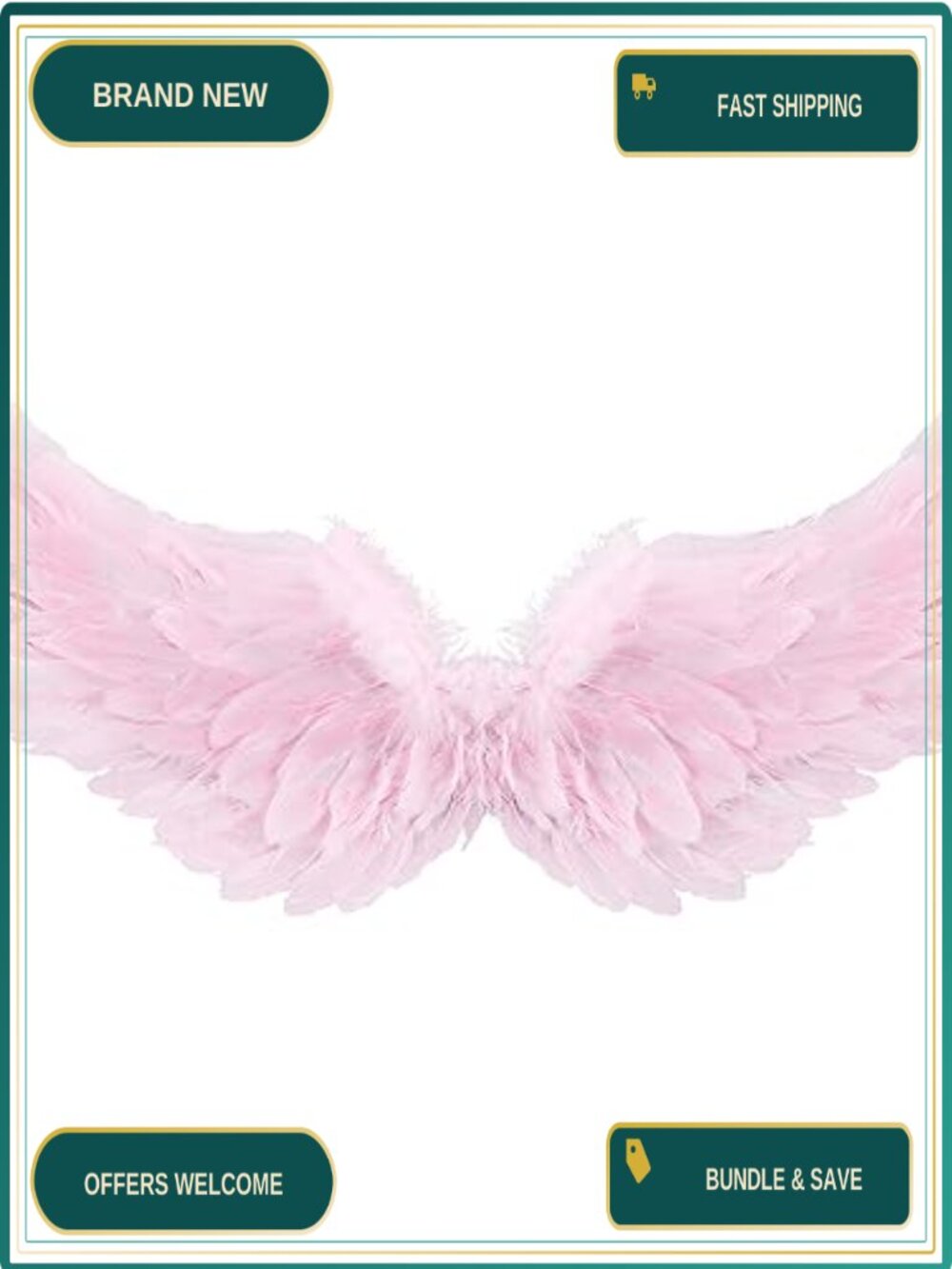 Feather Wings Fairy Angel Costume Accessory for Halloween Cosplay